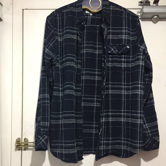 LUCKY BRAND CASUAL PLAID SHIRTS SIZE L - Picture 5 of 10